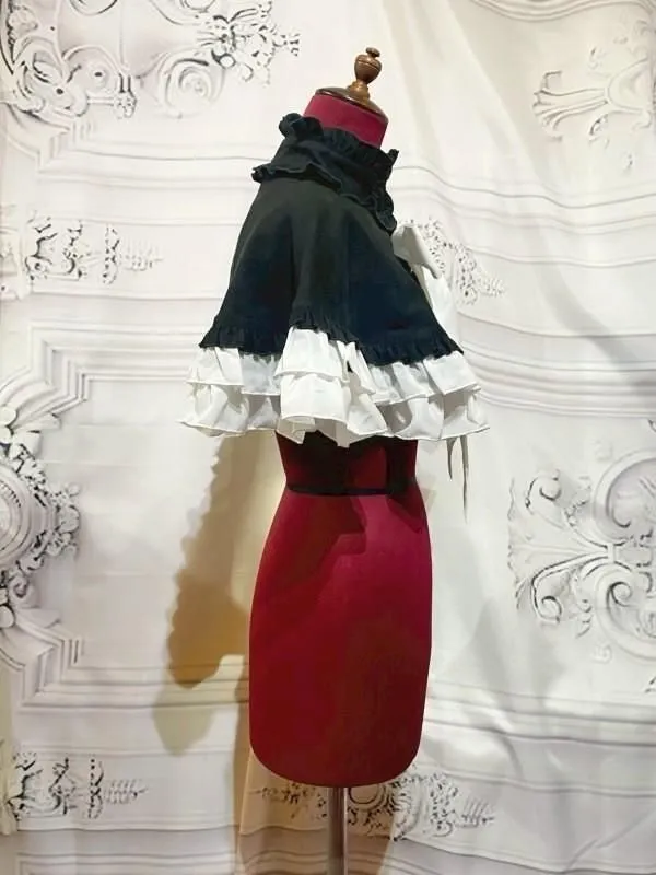 [Mármol] Marble Color Switching British Cape: Black Penji Check
