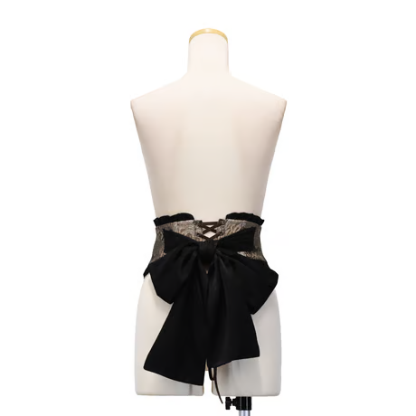 【Sheglit】シェグリット　"Del Fiore"ジャガードコルセット　ボルドー/ブラウン/ブラック