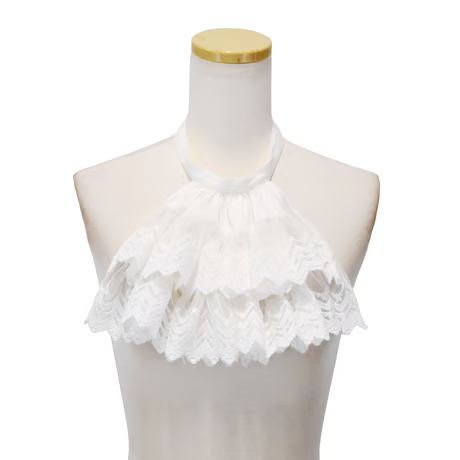 【Sheglit】シェグリット　"Royal"レースジャボ　ホワイト/ブラック