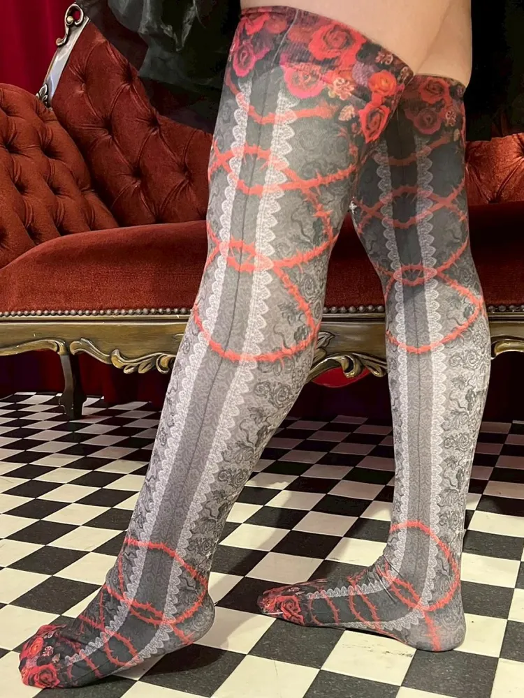 [Estrellas] Estrellas Rose of the Vow Knee High Grey / Red / Purple / Earth / Blue