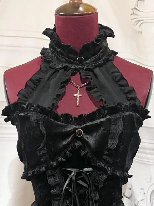 [大理石]带配件的大理石带蕾丝胸围：波尔多图案x黑色