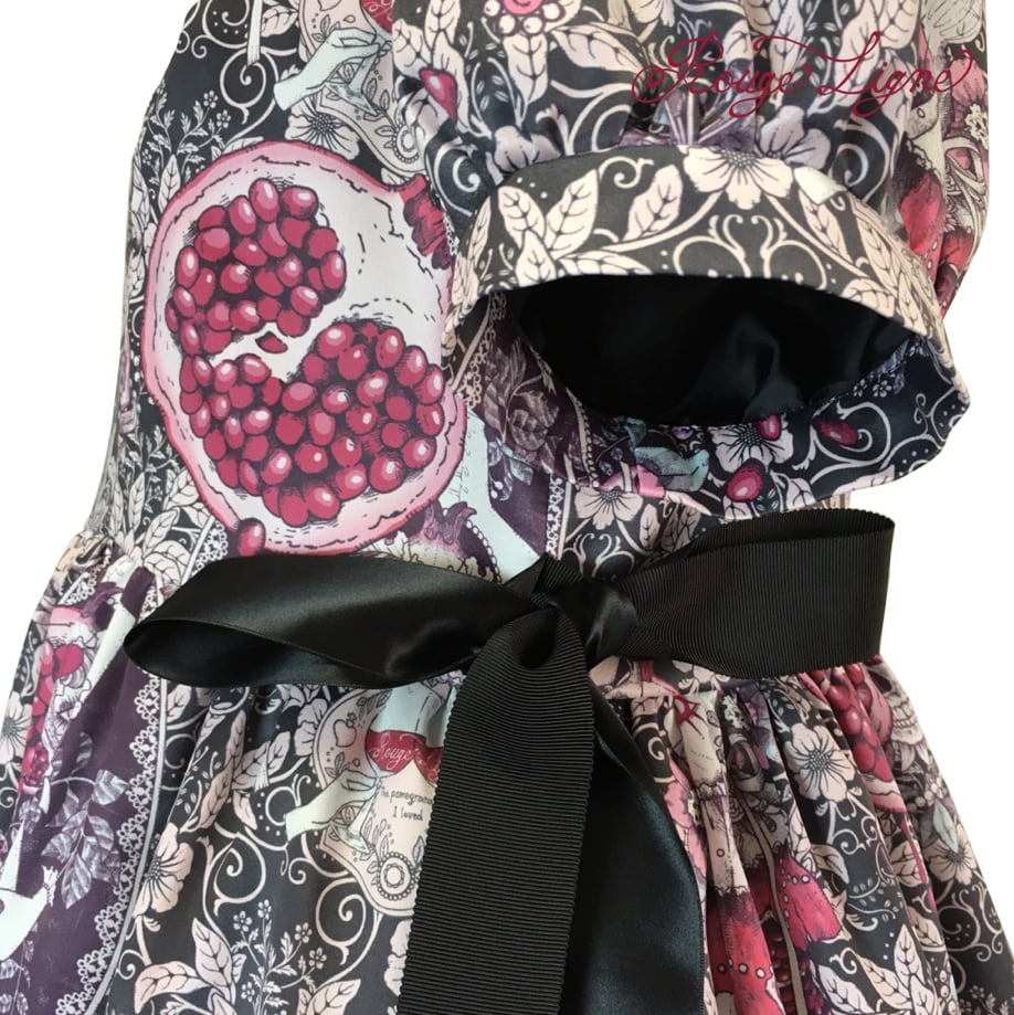 [Rouge Ligne] Rouge Ligne The Pomegranate Dress I Loved/Pink×Black