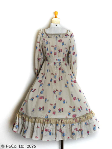 【Victorian maiden】ヴィクトリアンメイデン　Paddington™ クラシカルドールロングドレス（ノーマルサイズ)　ホワイト/ベージュ