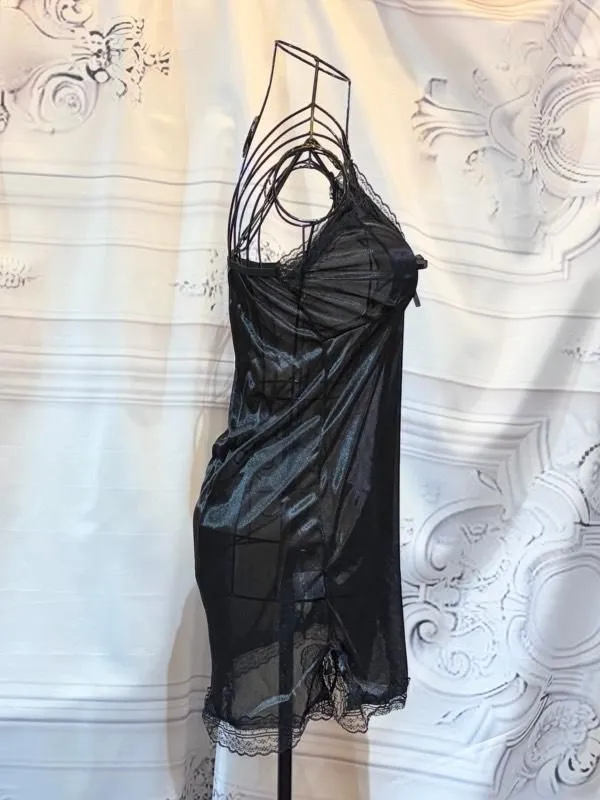 [MARBLE] Marble frilled lace long dress with inner cami dress: red lace
