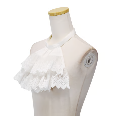 【Sheglit】シェグリット　"Royal"レースジャボ　ホワイト/ブラック