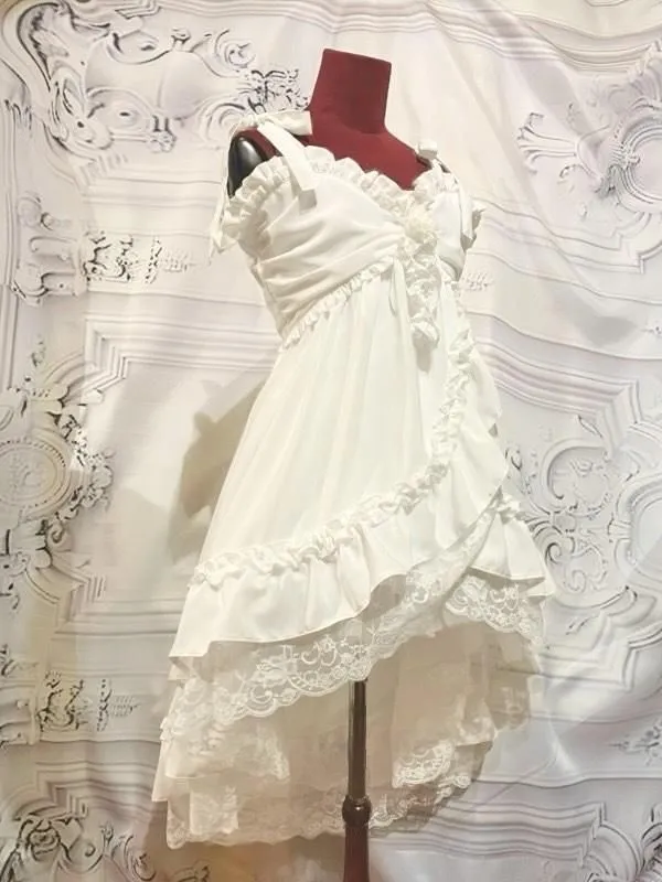 [大理石]大理石嬰兒娃娃型公主連衣裙：黑色X黑色蕾絲