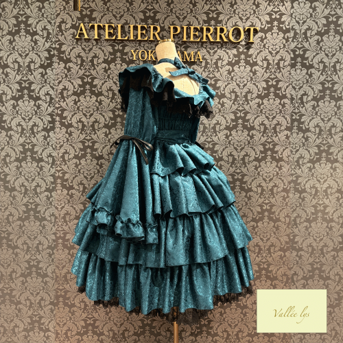 [valléelys]Coquelicot Dress中長提花布　