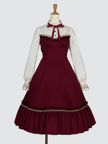 【Victorian maiden】ヴィクトリアンメイデン　★ご予約受付中★ ディアンドルビスチェドレス　ボルドー/ネイビー