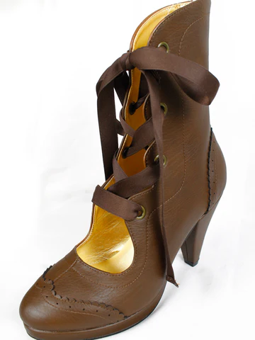 [Victorian Maiden] Victorian Maiden Victorian Short Boots Bordeaux/Dark Brown/Black 3 크기