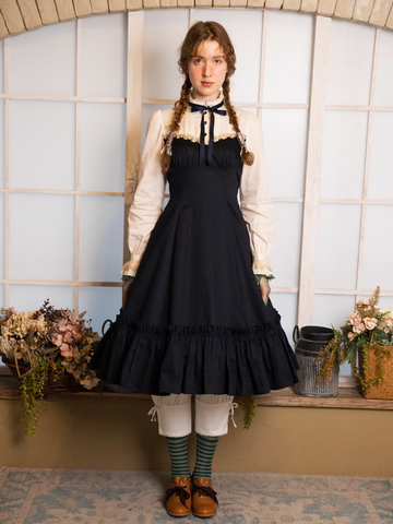 【Victorian maiden】ヴィクトリアンメイデン　★ご予約受付中★ ディアンドルビスチェドレス　ボルドー/ネイビー