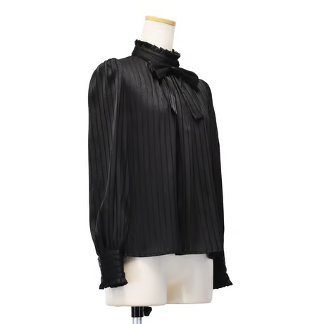 [Sheglit] Gestreifte JQ-Bluse von SheglitWhite/Bordeaux/beige/Black