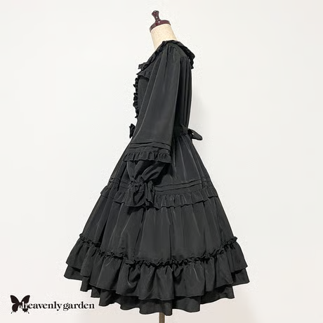 【heavenly garden 】ヘヴンリィ ガーデン　フリルドールワンピース・ブラック