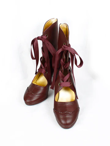 [Victorian Maiden] Victorian Maiden Victorian Short Boots Bordeaux/Dark Brown/Black 3 크기