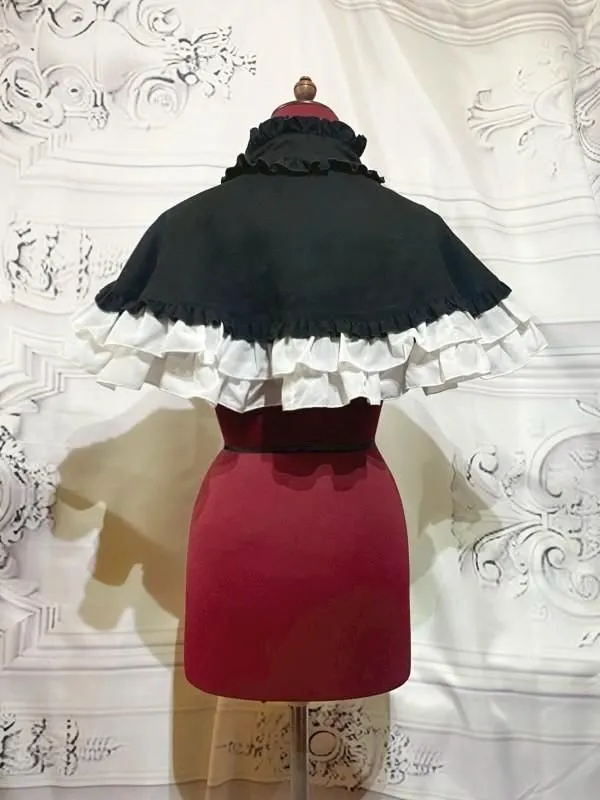 [Mármol] Marble Color Switching British Cape: Black Penji Check