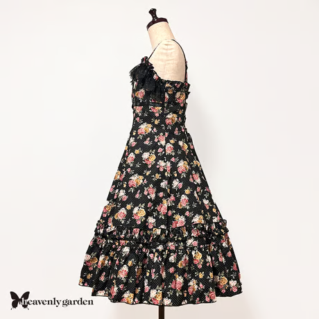 [himmlischer Garten] Heavenly Garden Rose Princess Line PulloverrockBlack