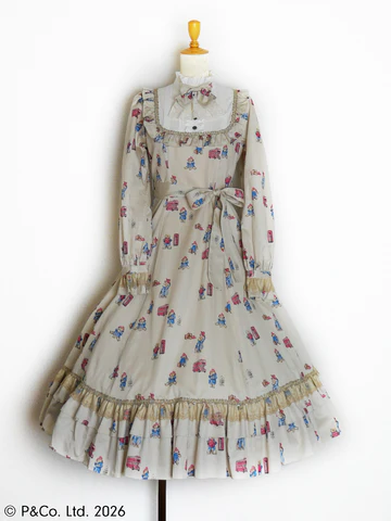 【Victorian maiden】ヴィクトリアンメイデン　Paddington™ クラシカルドールロングドレス（ノーマルサイズ)　ホワイト/ベージュ