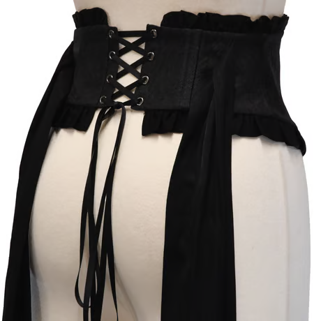 【Sheglit】シェグリット　"Del Fiore"ジャガードコルセット　ボルドー/ブラウン/ブラック