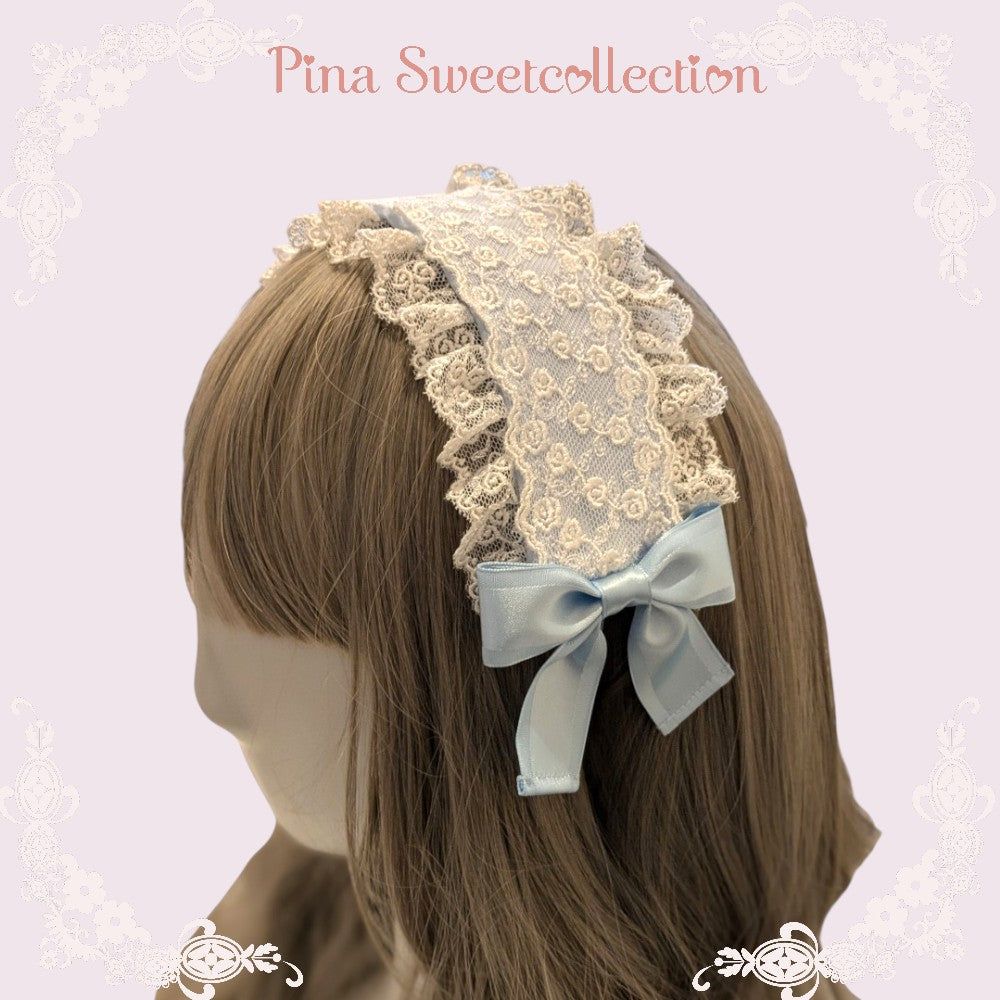 [Pina sweet collection] Pina Sweet Collection Rose Arch Headband Wine/Saxophone/Black×Off/Black×Black