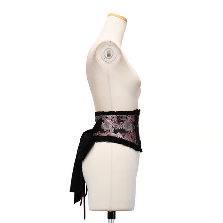 【Sheglit】シェグリット　"Del Fiore"ジャガードコルセット　ボルドー/ブラウン/ブラック