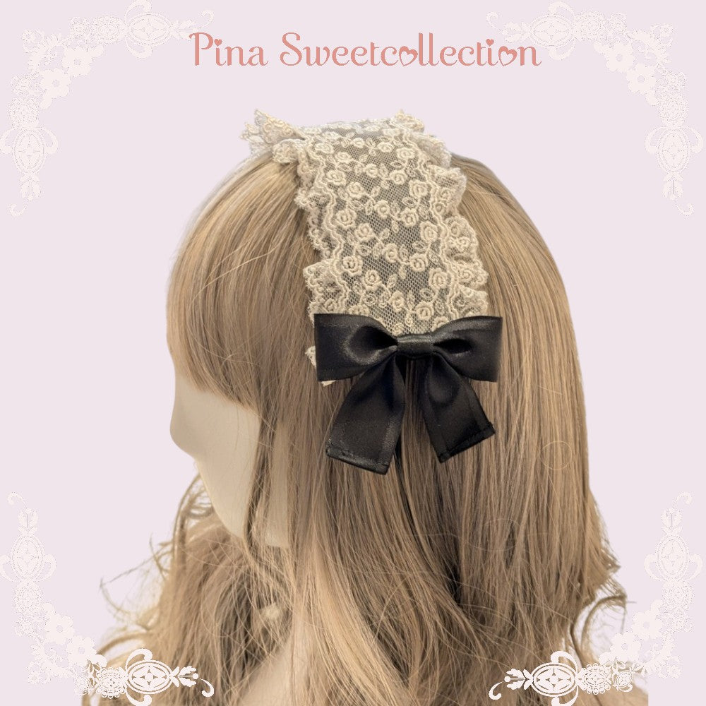 [Colección Pina Sweet] Diadema Pina Sweet Collection Rose Arch Vino/Saxofón/Black×Apagado/Black×Black