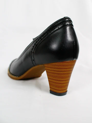 [Victorian Maiden] Victorian Lady Pumps Ivory x Brown/Bordeaux/Black