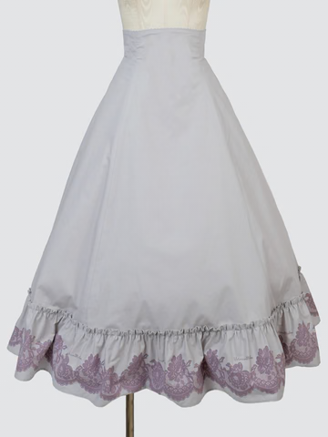 【Victorian maiden】ヴィクトリアンメイデン　★ご予約受付中★ vintageレースプリントバッスルスカート