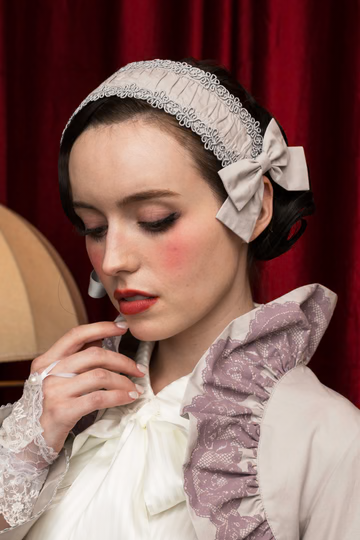 【Victorian maiden】ヴィクトリアンメイデン　★ご予約受付中★ vintageレースプリントヘッドドレス