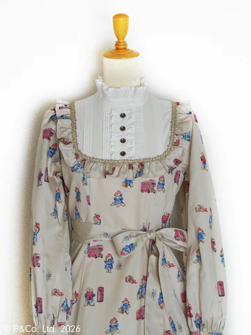 【Victorian maiden】ヴィクトリアンメイデン　Paddington™ クラシカルドールロングドレス（ノーマルサイズ)　ホワイト/ベージュ