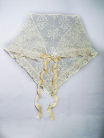 [Victorian maiden] Victorian Maiden Lacy Bouquet Stole Ivory/Greige/Pale Blue/Black ★Order period until November 24th★
