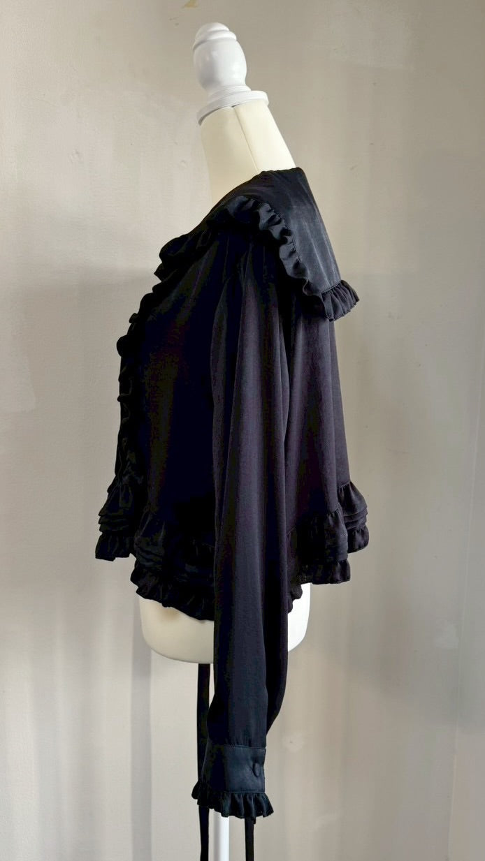 [Physical Drop] Physical Drop Matrosen-Überbluse [schwarz]