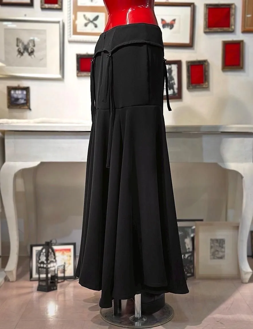 [Na+H] NA Plus H Garter Belt-style Long Skirt (Black Nickel)
