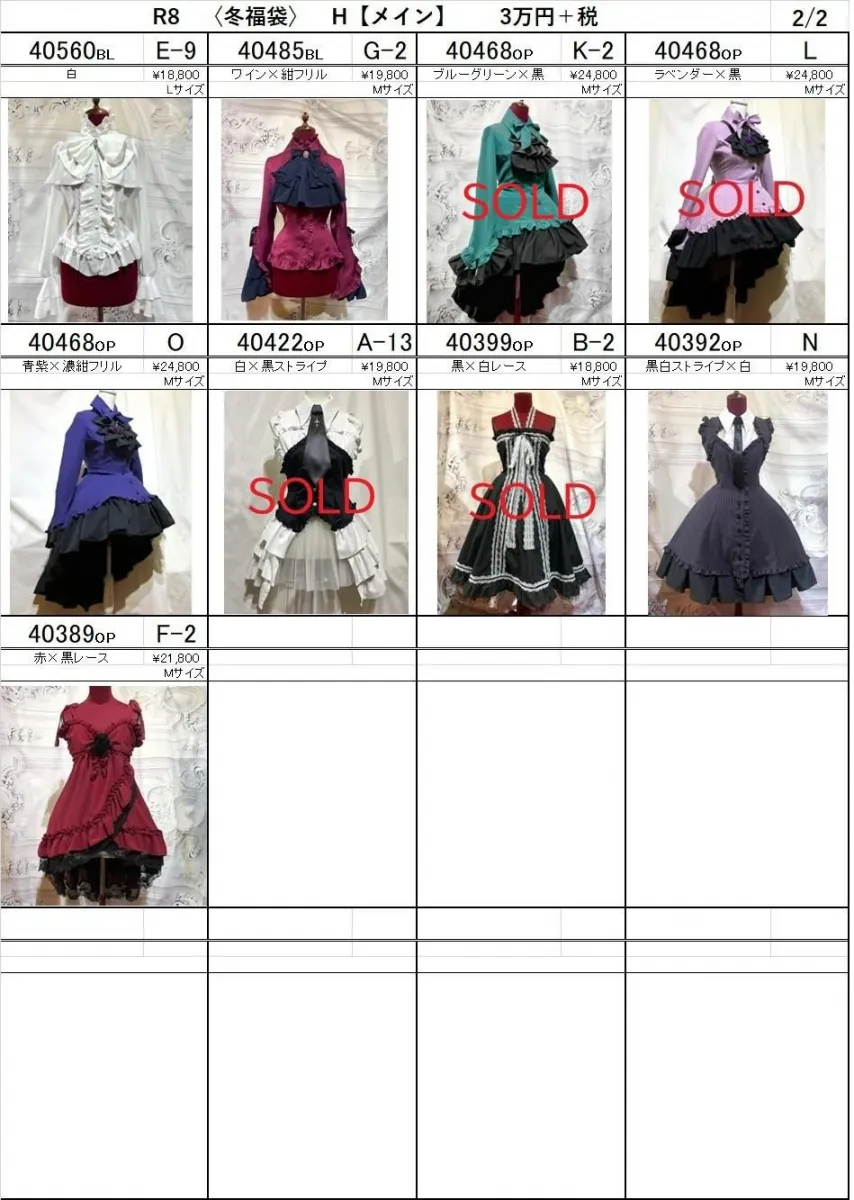 [MARBLE] Marble★2026 lucky bag★ H total coordination pack with carefully selected popular items