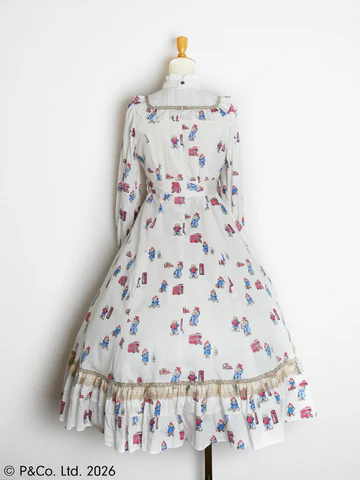 【Victorian maiden】ヴィクトリアンメイデン　Paddington™ クラシカルドールロングドレス（ノーマルサイズ)　ホワイト/ベージュ