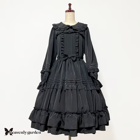 【heavenly garden 】ヘヴンリィ ガーデン　フリルドールワンピース・ブラック