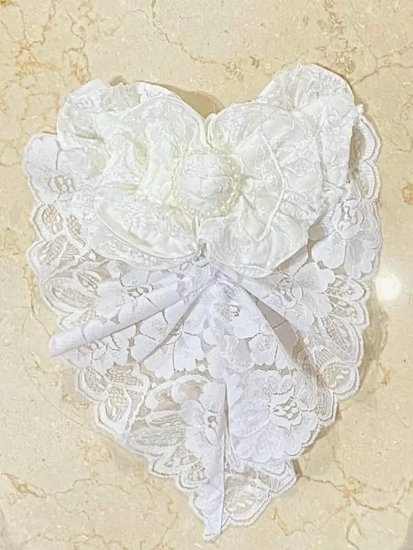 [Marble] Marble Pearl Buck Dressy Head Robe: White X White Lace