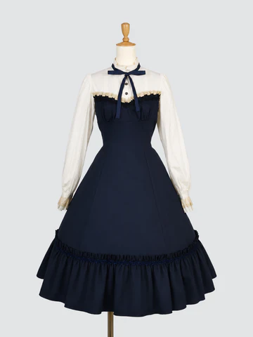 【Victorian maiden】ヴィクトリアンメイデン　★ご予約受付中★ ディアンドルビスチェドレス　ボルドー/ネイビー