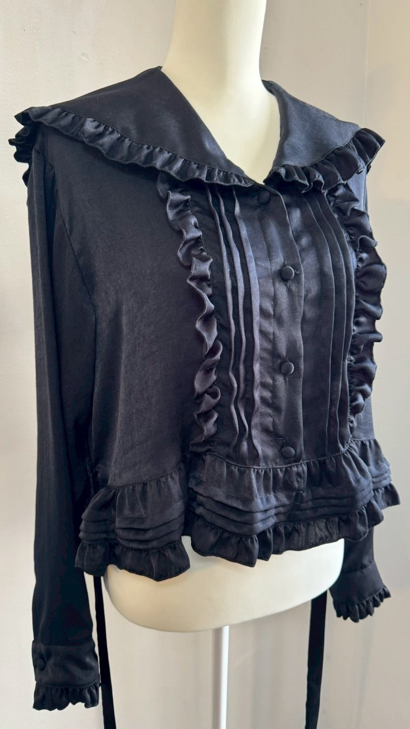 [Physical Drop] Physical Drop Matrosen-Überbluse [schwarz]