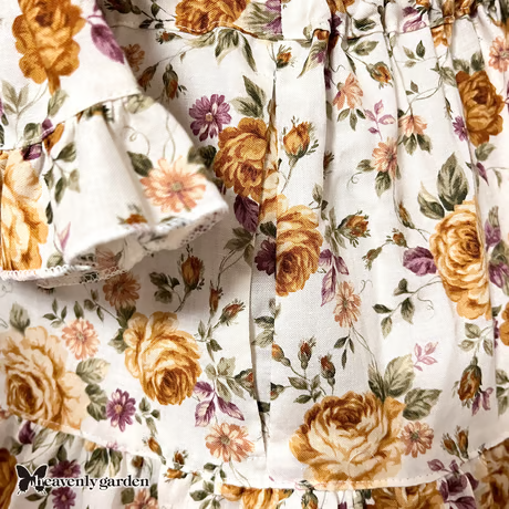 [Jardin céleste] Robe de salon à volants Heavenly Garden Rose - Jaune