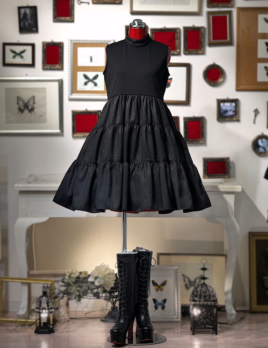 [Na+H]Vestido a capas con espejo NA Plus H