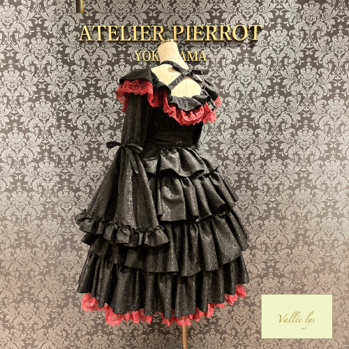 [valléelys]Coquelicot Dress中長提花布　