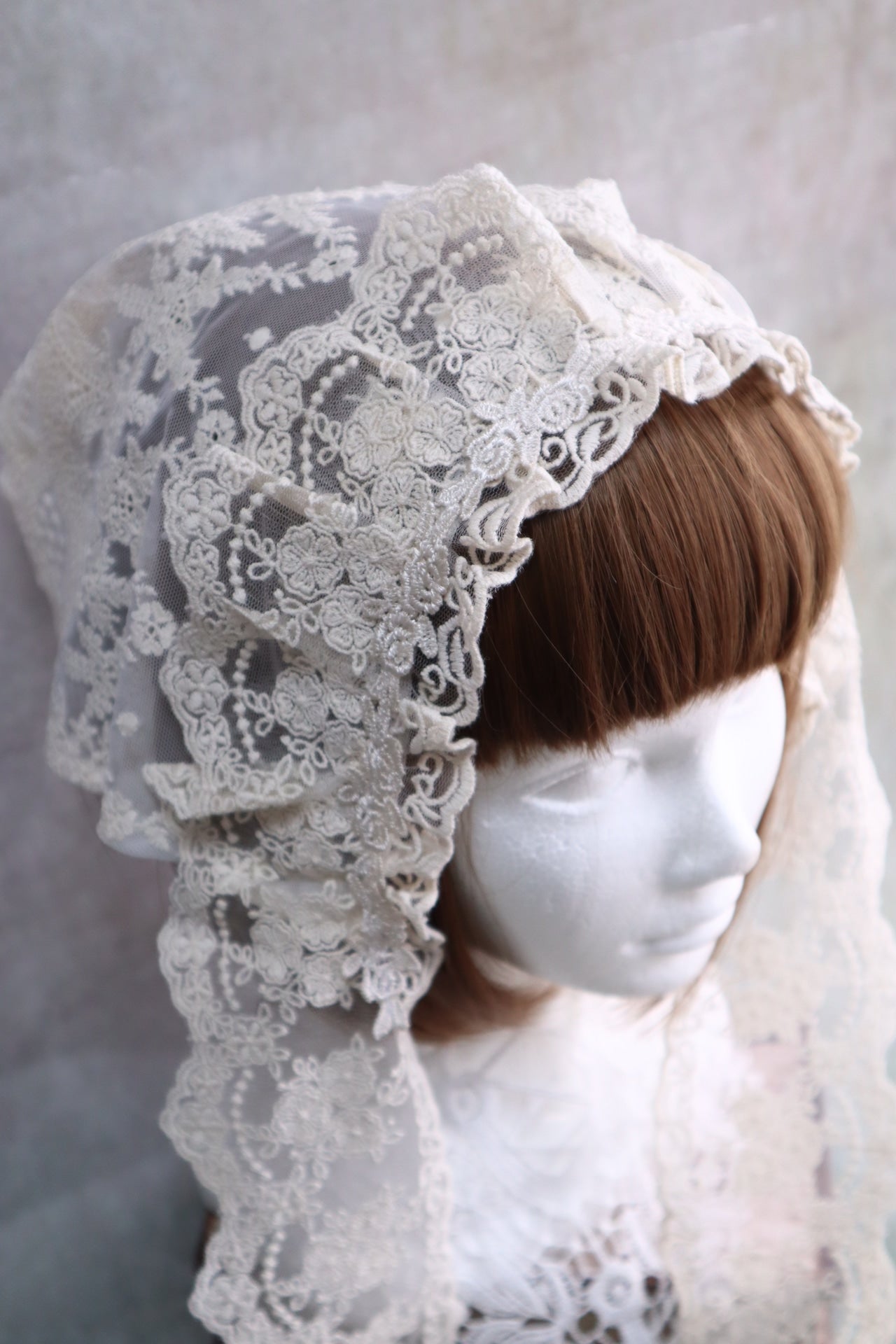 [Morun×Muuna Stoik] Morun Muuna Stoik French Babushka Ecru★Winter sale until February 23rd★