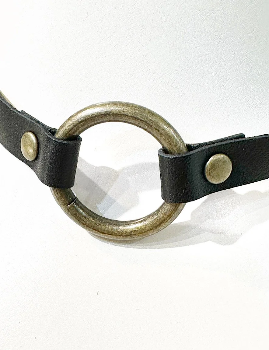 [Na+H] Nue Plus Eichi Surface Leather Ring Choker