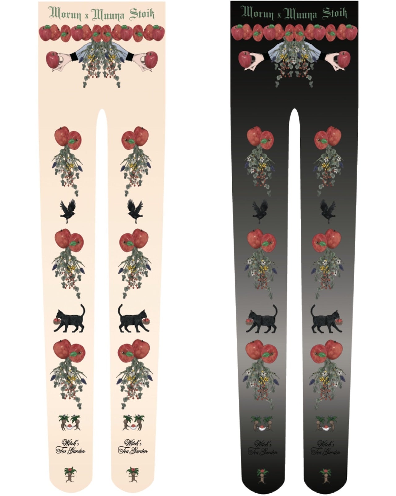 【Morun×Muuna Stoik】モランムーナストイック　魔女の庭〜りんごフェア〜タイツ