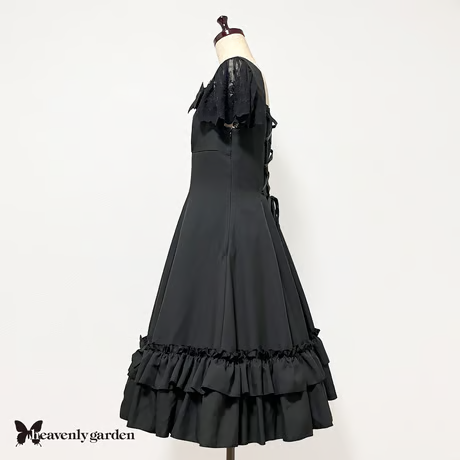 【heavenly garden 】ヘヴンリィ ガーデン　グレースプリンセスラインドレス・ブラック