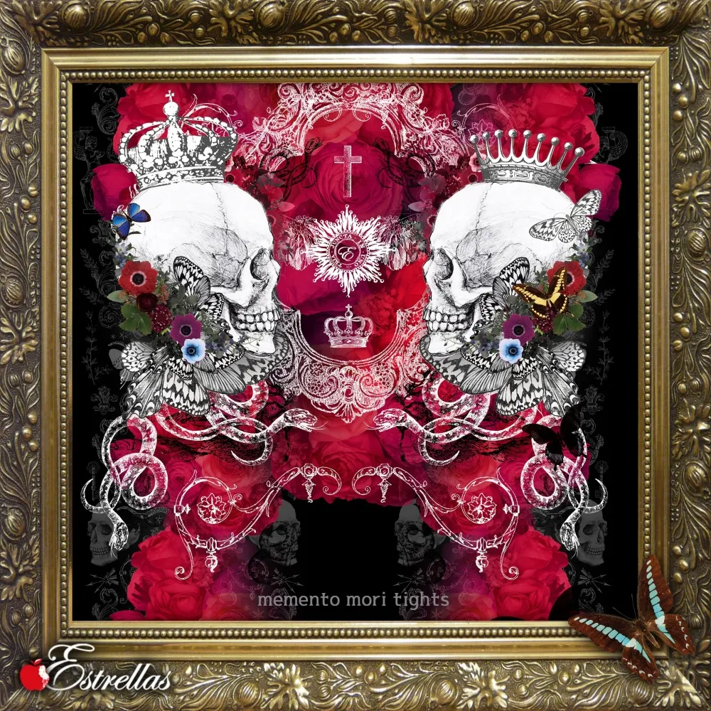 [Estrellas] Estrellas Memento Mori -Strumpfhosen/Plus -Größe erhältlich★Sommerverkauf berechtigt !! Bis zum 24. August★