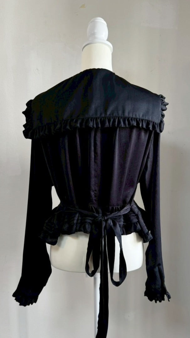 [Physical Drop] Physical Drop Matrosen-Überbluse [schwarz]