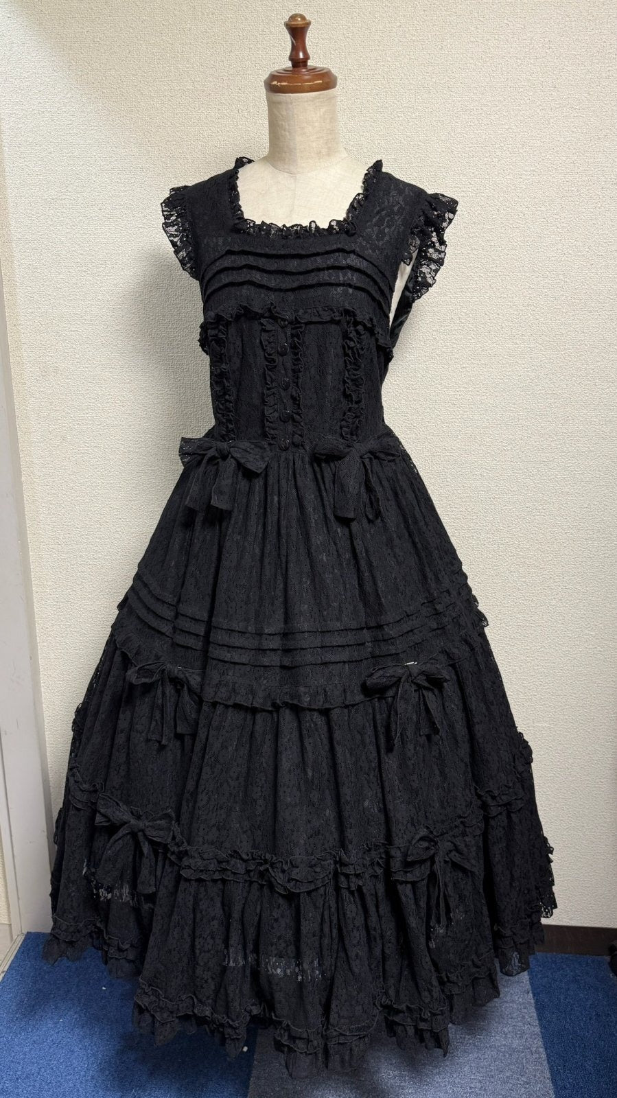 【Physical Drop】フィジカルドロップ　小公女JSK【黒レース生地・ミディアム丈】