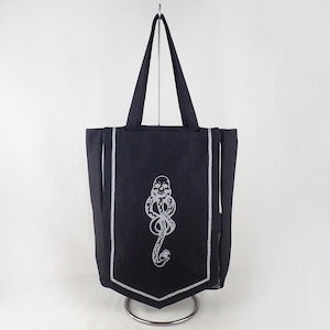 【Flapper】フラッパー　Harry Potter×Flapper推し活トートバッグ　ブラック(闇の印)/ブラウン(ホグワーツエンブレム）