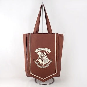 【Flapper】フラッパー　Harry Potter×Flapper推し活トートバッグ　ブラック(闇の印)/ブラウン(ホグワーツエンブレム）