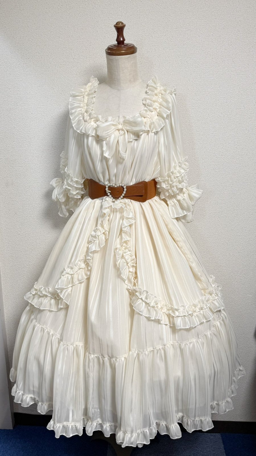[Physical Drop] Physical Drop Fairy Ruched Dress [Ivory]